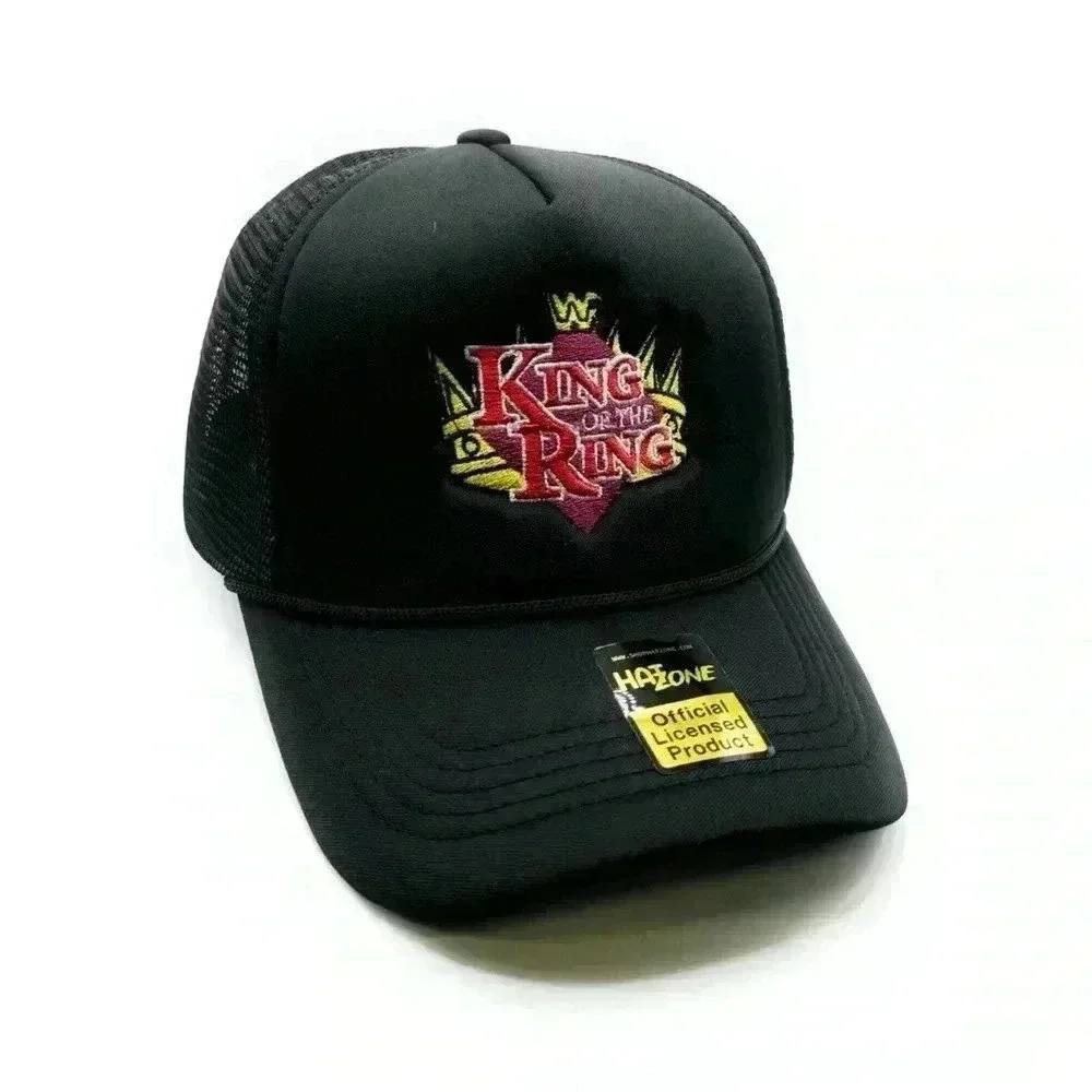 King of the Ring Wrestling Mesh Trucker (Black)